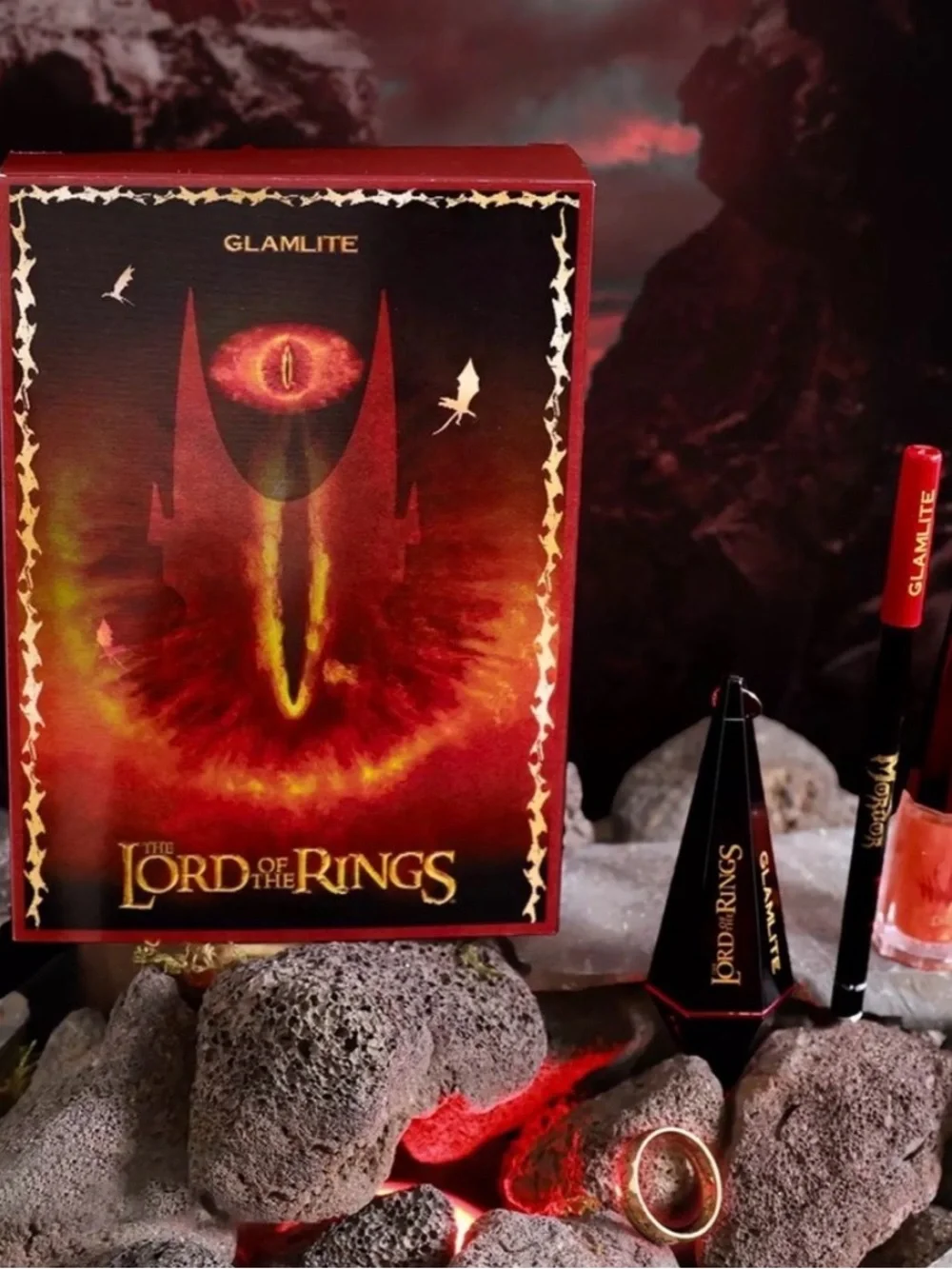 Glamlite The Lord of the Rings Red Gift Set - Party Decor Lip Set New